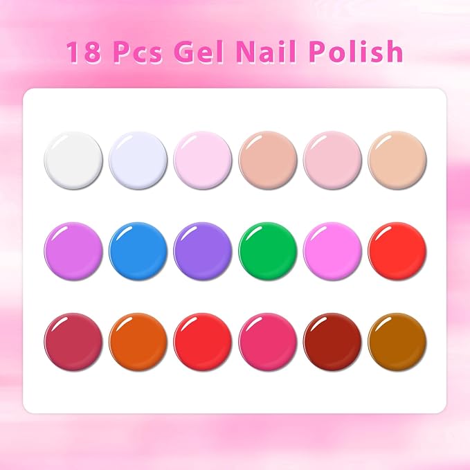 18 PCS Gel Nail Polish - 06