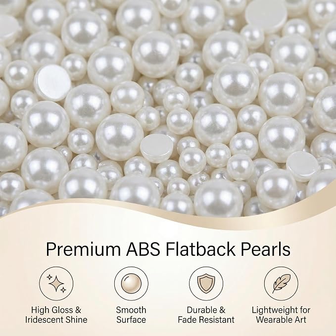 White half pearls 2-10mm