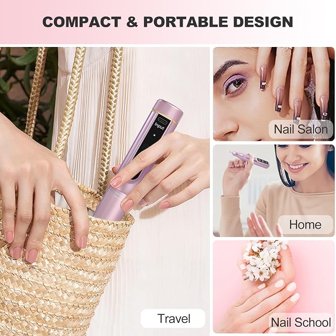 Cordless Pink Nail Drill