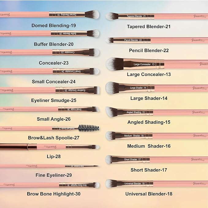 30Pcs Pearl Pink+Large Holder
