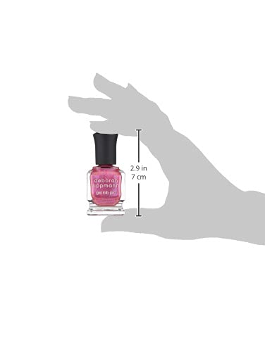 My Shot - semi-sheer hot pink with silver metallic shimmer