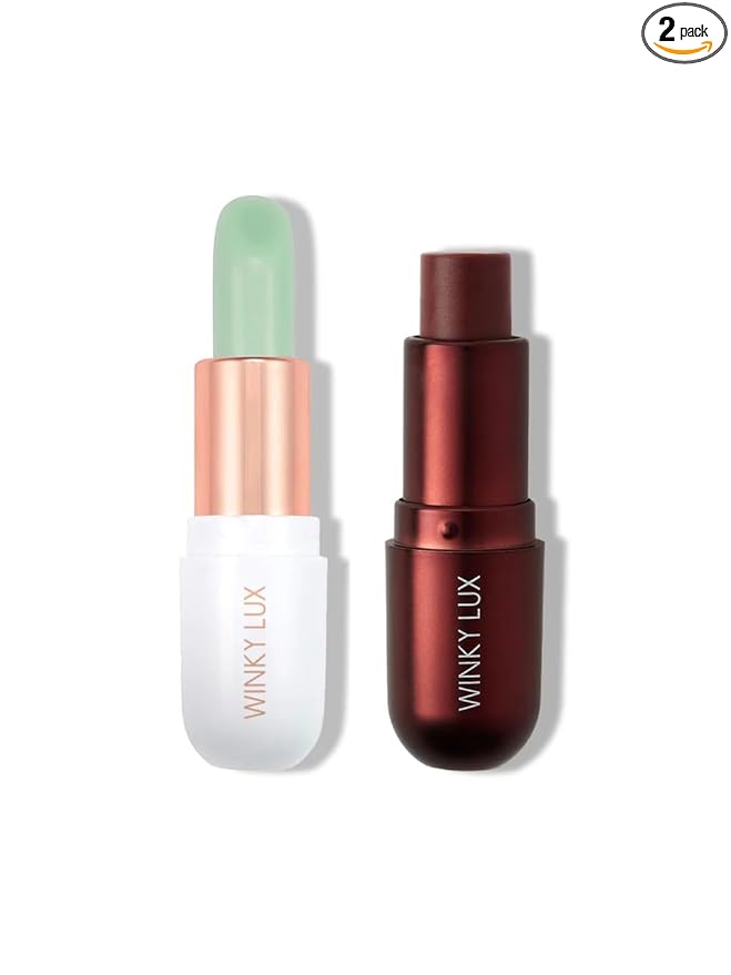 Clear & Warm Nude, Matcha & Espresso 'Tini Lip Balm Duo