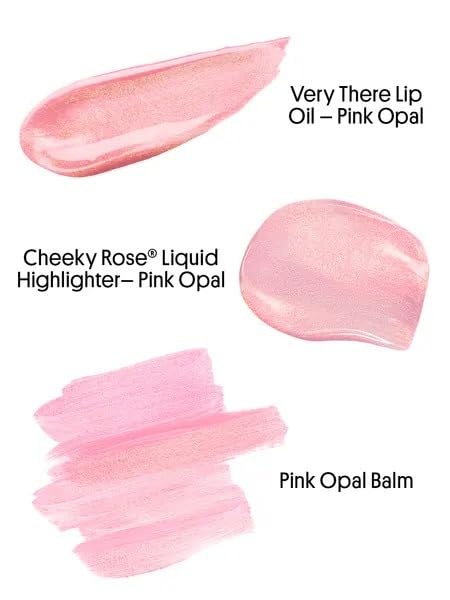 Pink Opal Balm, Lip Oil & Highlighter Trio