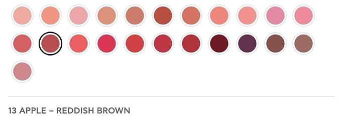 13 APPLE – REDDISH BROWN