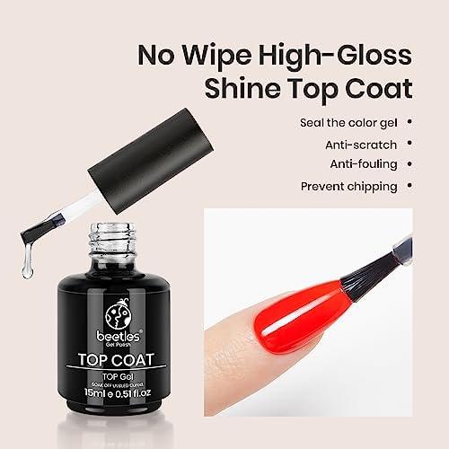 4-color gel & top base coat 3 Pcs 15ml