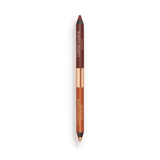 Copper Charge - metallic rose copper, matte russet brown