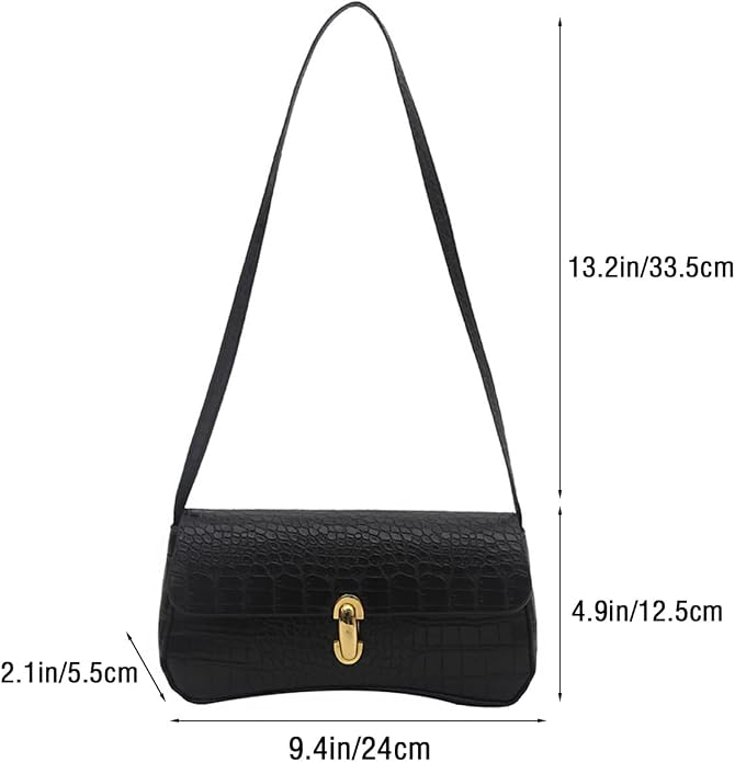Crocodile Pattern - Black