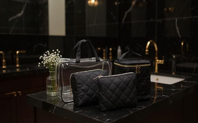 Sleek Quilted Black