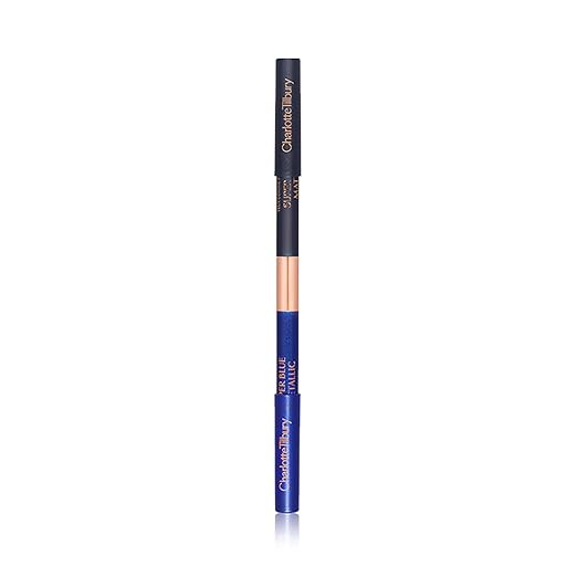 Super Blue - radiant blue shimmer, matte deep navy