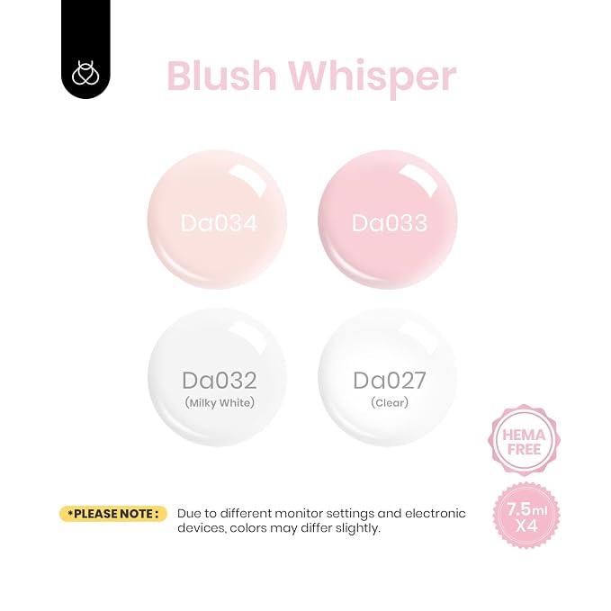 B2-HEMA Free|Clear Sheer Pink & White
