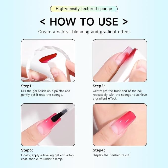 1inch/2CM Big Nail Sponges Set