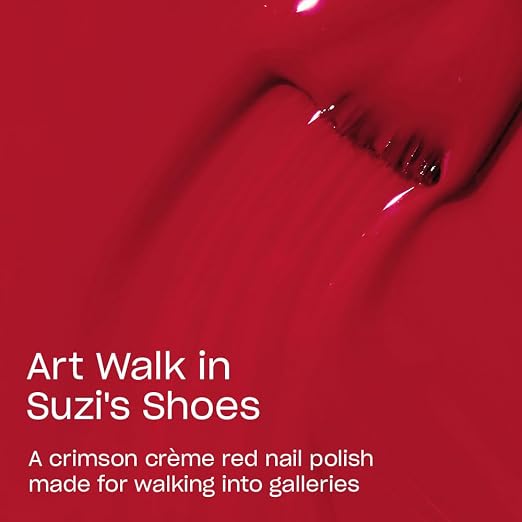 Art Walk in Suzi's Shoes | Opaque Bright Red