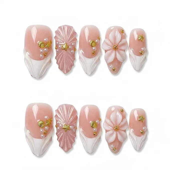 pink and whtte