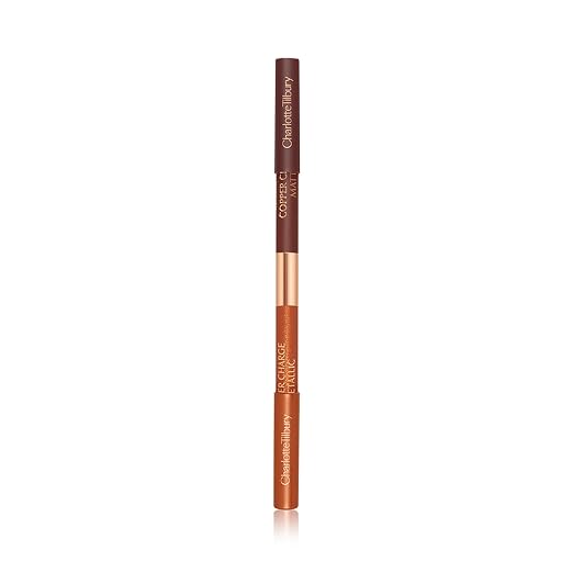 Copper Charge - metallic rose copper, matte russet brown