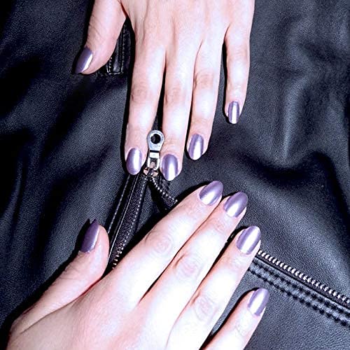 Chrome Metallic Gunmetal Purple with a Matte Metal Finish - Shade #105