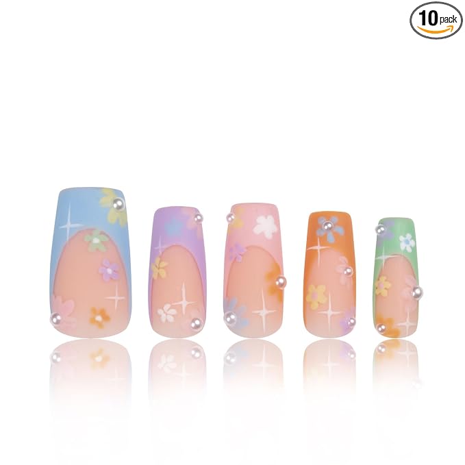 Summer Breeze Blue French Tip