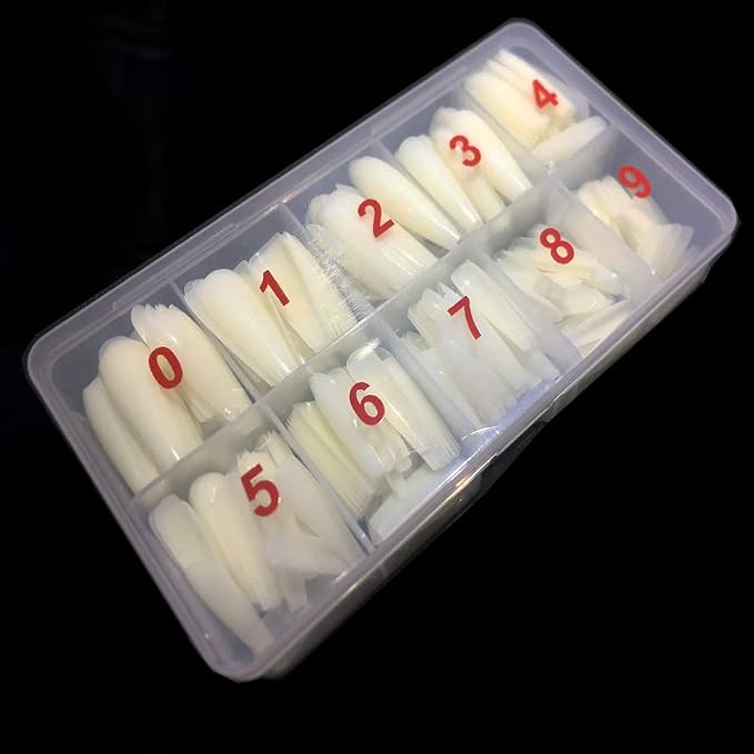 Long Ballerina Nails 600pcs & & Box - Natural