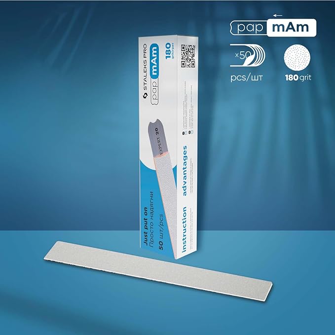 Papmam Glueless Abrasive Covers Without Foam Layer, 180 Grit