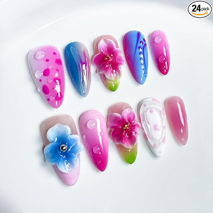 Handmade Almond Nails 40