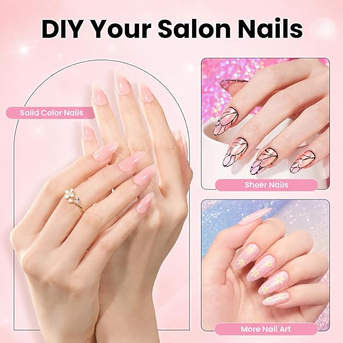 4 - Tipex Nails Kit | Medium Almond | 224