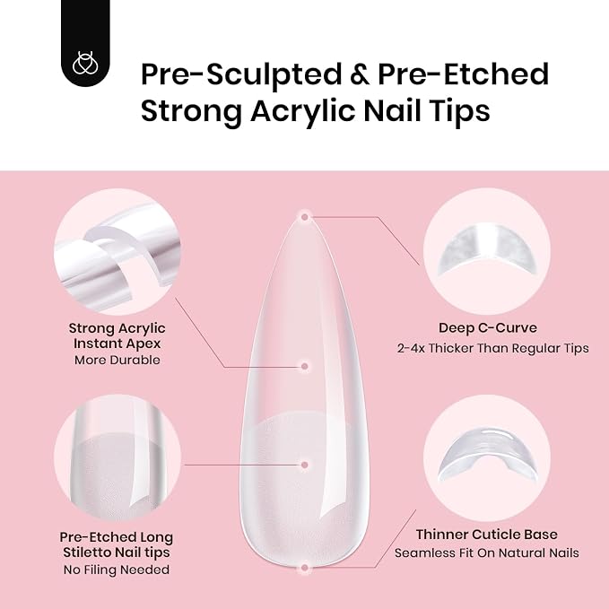 1 - Tipex Nails Only | Long Stiletto | 192