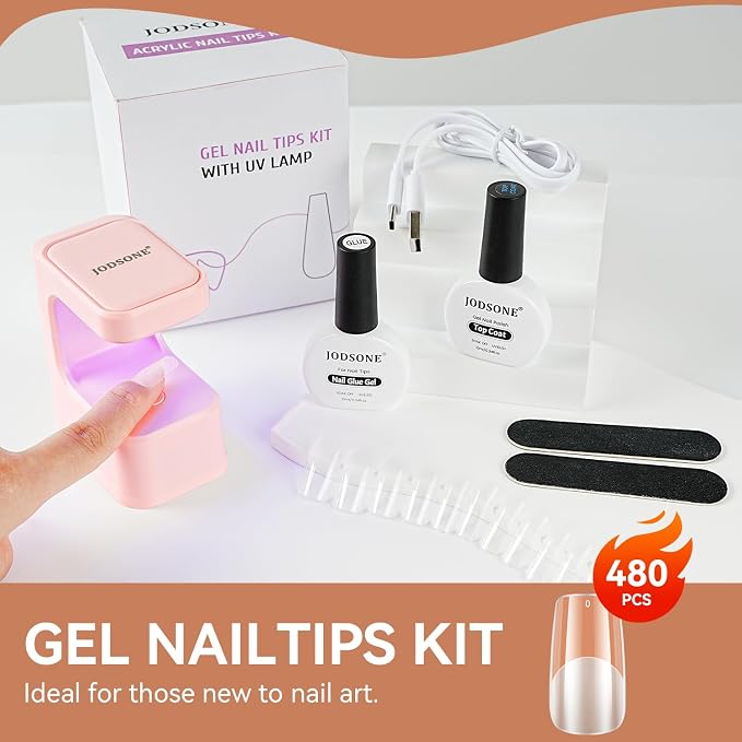 Lamp Clear Nail Tips-Square-1