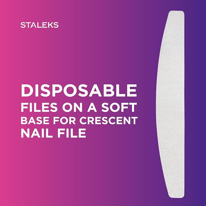 Soft Foam Layer Crescent Abrasive Files, 150 Grit