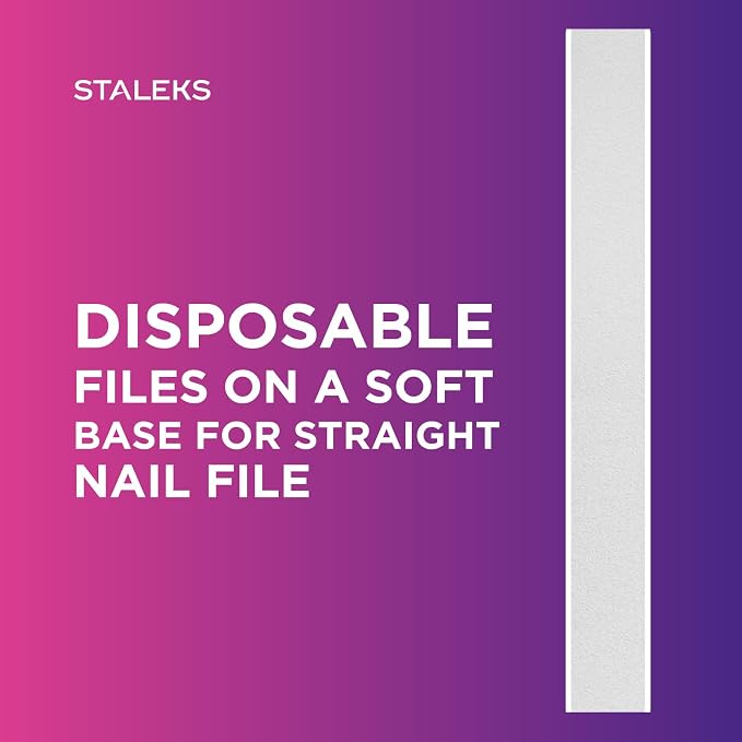 Soft Foam Layer Straight Abrasive Files, 180 Grit