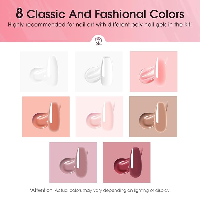8 Colors Nude Poly Kit 01