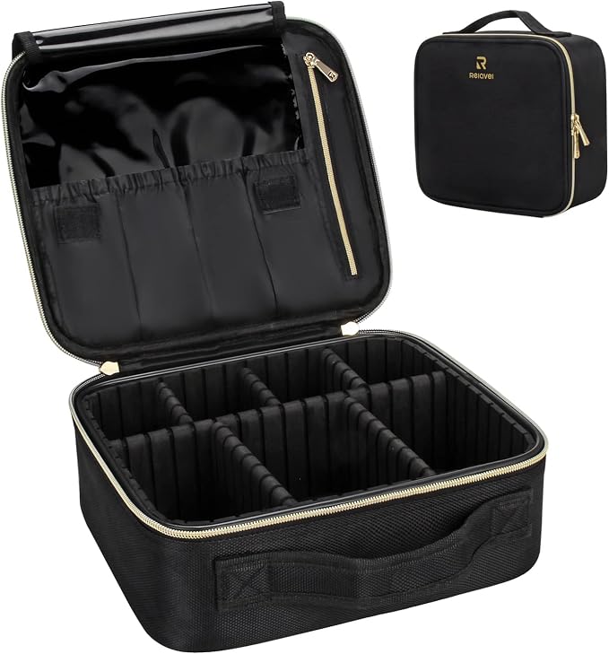 black with golden zipper