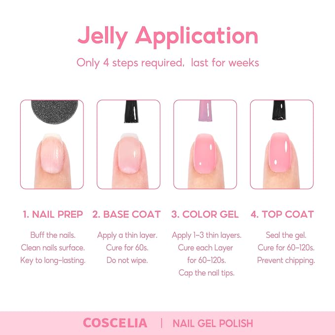 Jelly Gel Polish Set 01