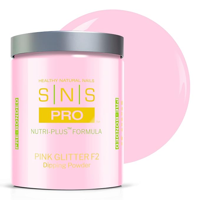 Pink Glitter Dip Powder F2