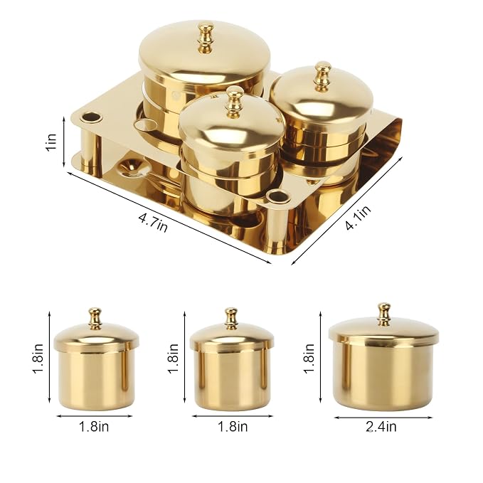 Golden, 3Pcs