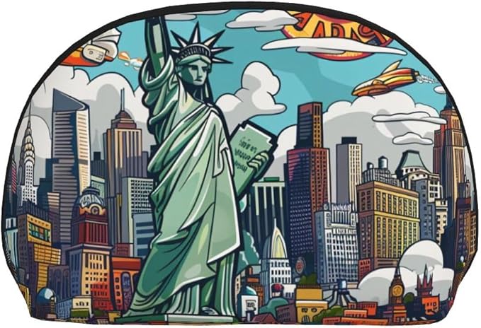 Cartoon Cute New York Theme Art