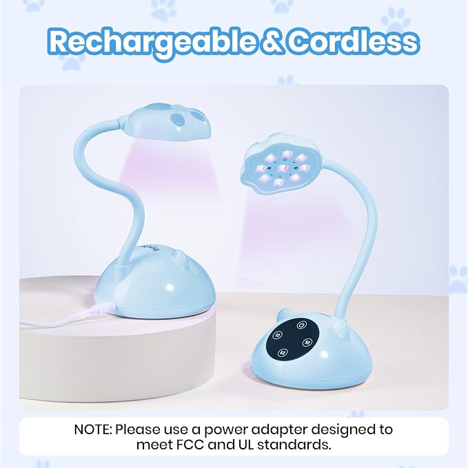 Blue Meowgic BluePurr Mini UV Nail Lamp