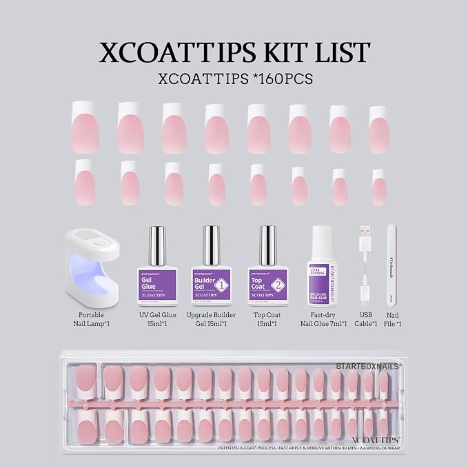 01-Pink Base-Long Square-Kit