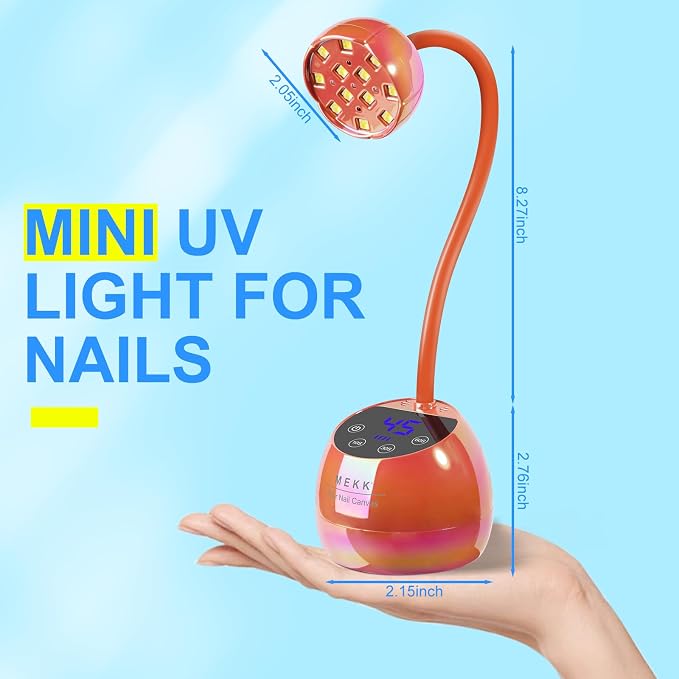 A-nail lamp-glazed orange