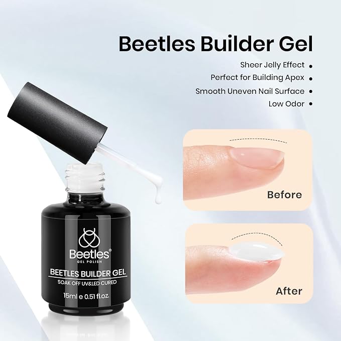 15ml Top & Base & White Beetles Builder Gel