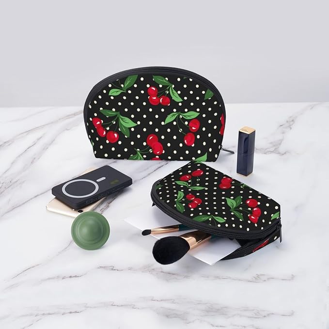 Cherry Black Polka Dot
