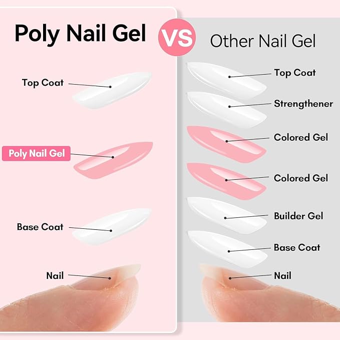 2 Colors Crystal Clear and Nature Pink