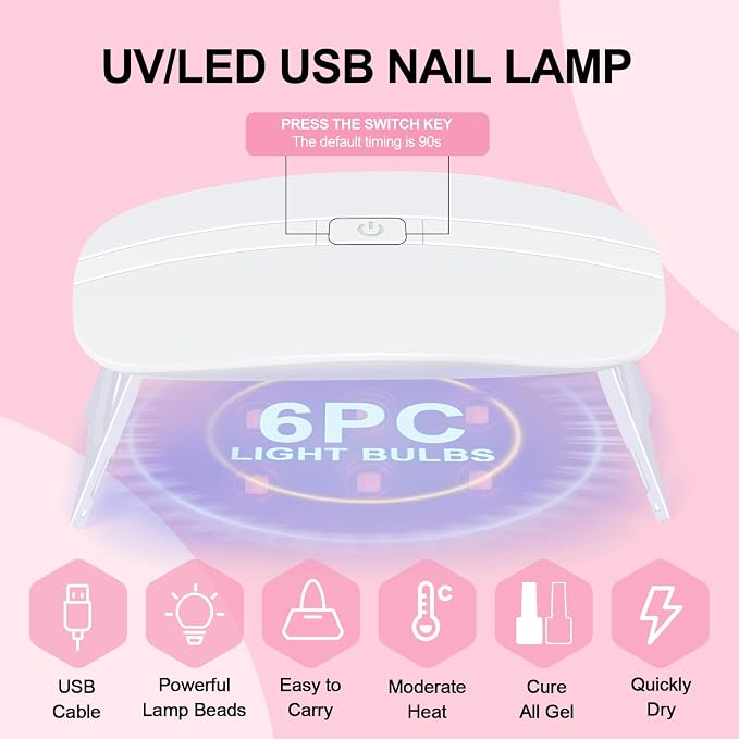 21pc Acrylic Powder + 8pc Gel Polish