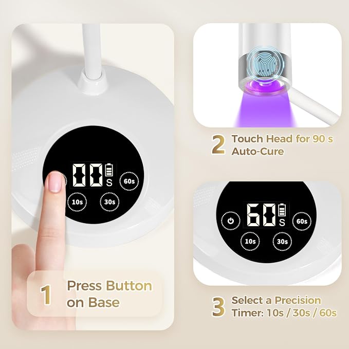 BB-White Gooseneck UV LED Nail Lamp