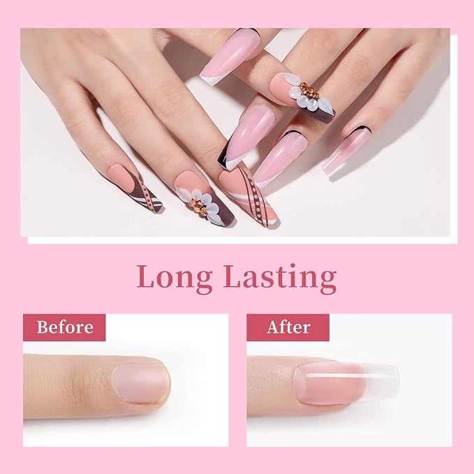Clear&White&Pink