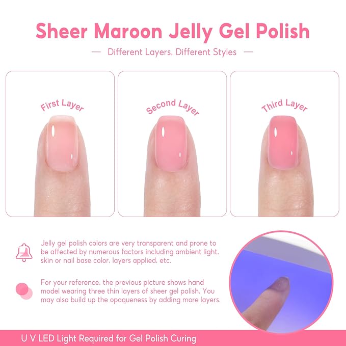 Jelly Gel Polish Set 01