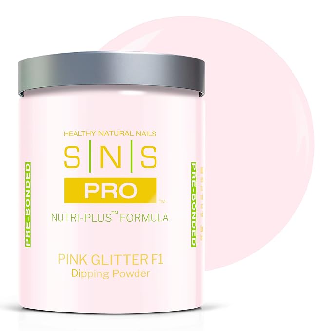 Pink Glitter Dip Powder F1