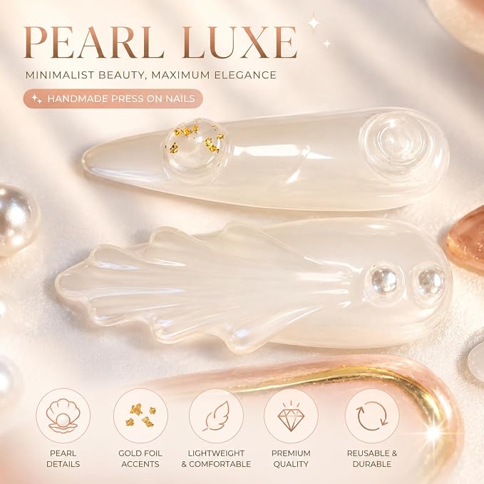Glossy Pearl Medium Almond