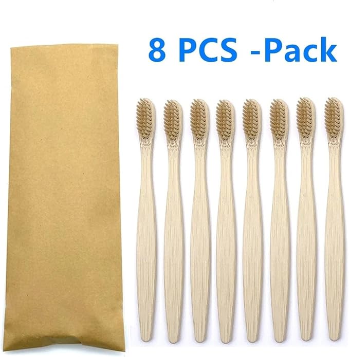 8pcs Light Brown