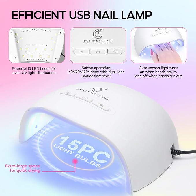 Acrylic Nail Kit with U V Light and Drill