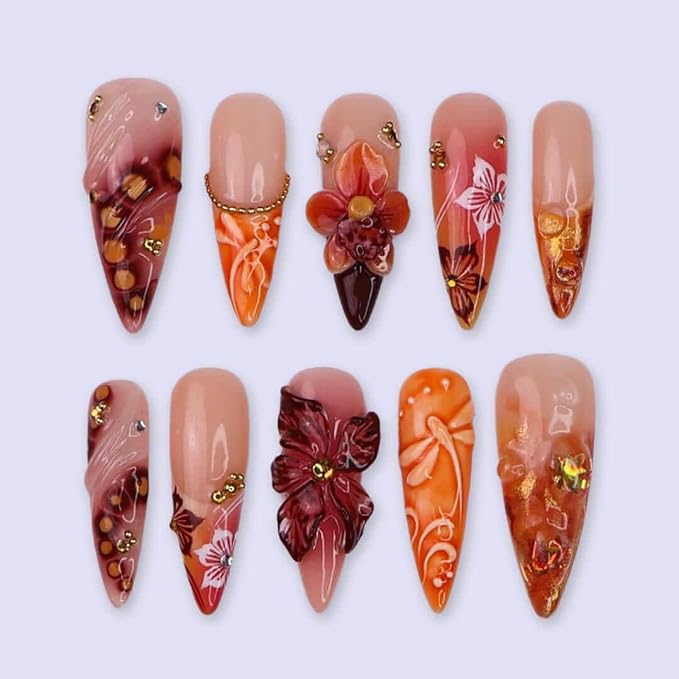 3D Leaves & Orange