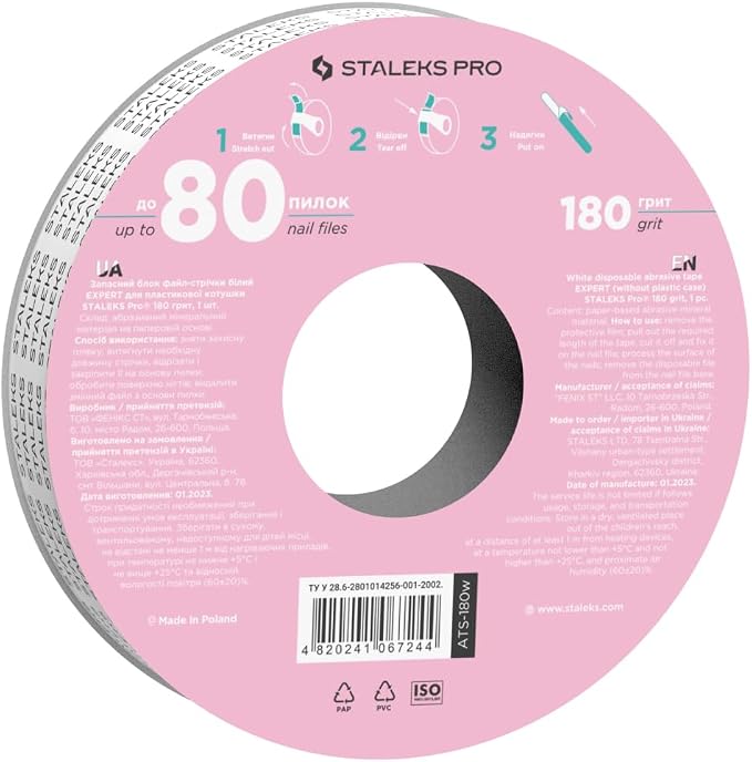 Abrasive Tape Spare Block, 180 Grit